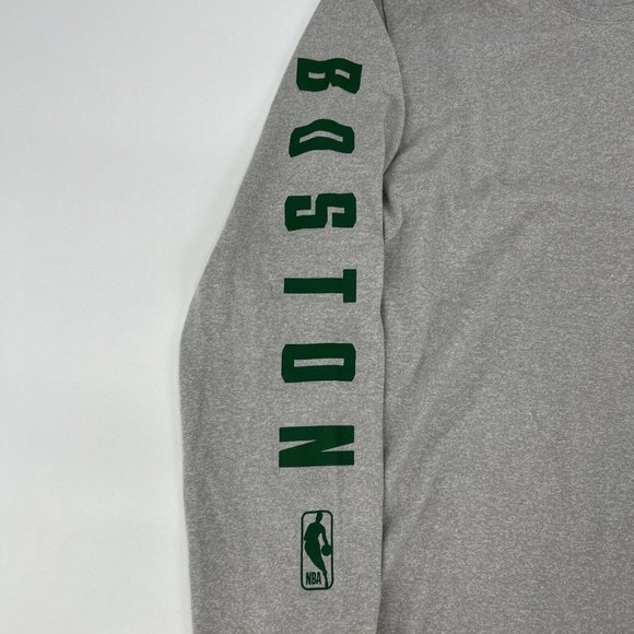 Nike Boston Celtics Shirt Men's S Gray The Nike Tee Long Sleeve Crew Neck NBA - Picture 6 of 11